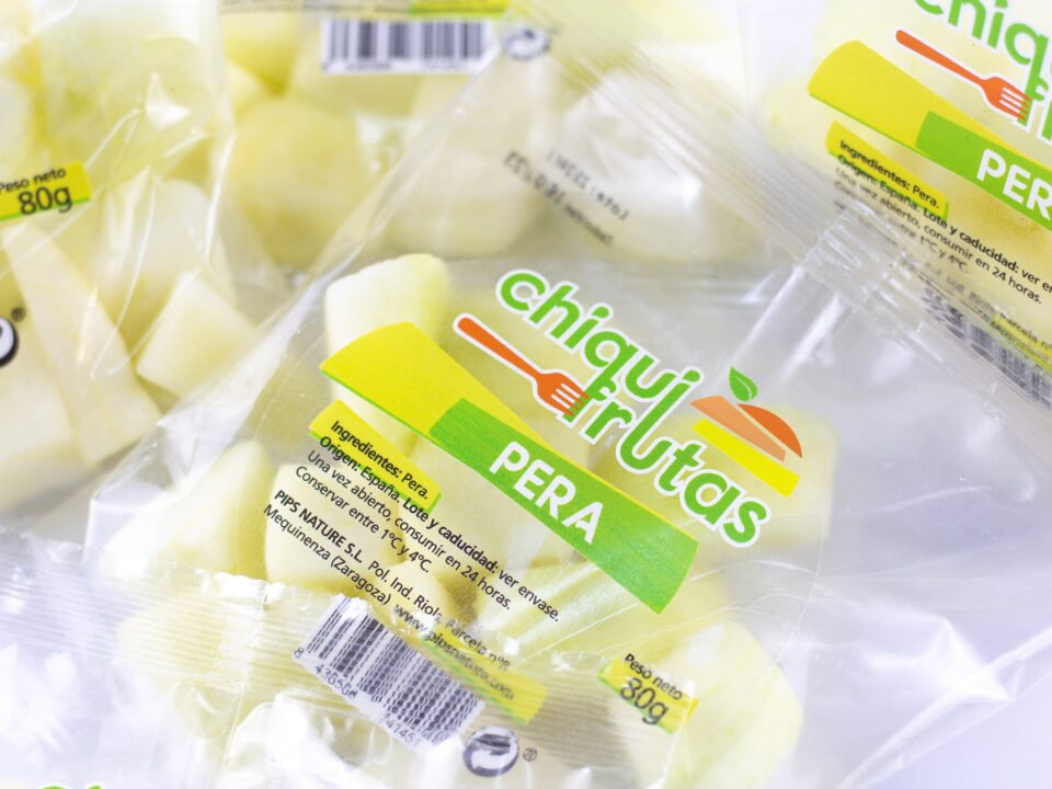 Pera cortada Chiquifrutas para llevar