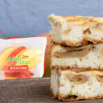 Bizcocho de manzana casero decorado con fruta natural de Chiquifrutas