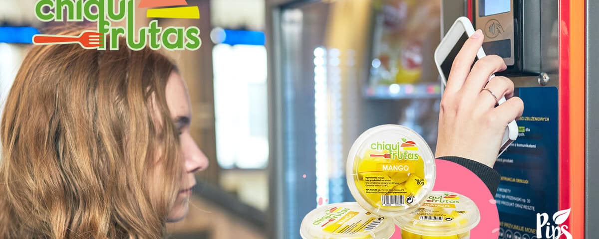 Fruta cortada para vending en envase individual