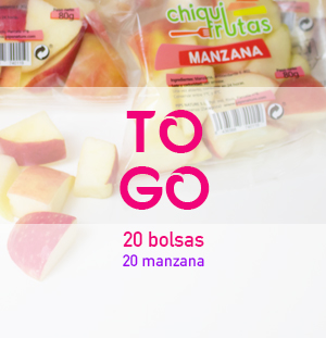 Manzana cortada To Go – snack saludable en bolsas individuales